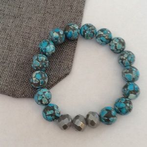Turquoise Bead Bracelet New